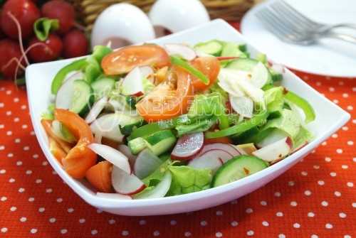 Салат из овощей – пошаговый рецепт с фото салата из овощей