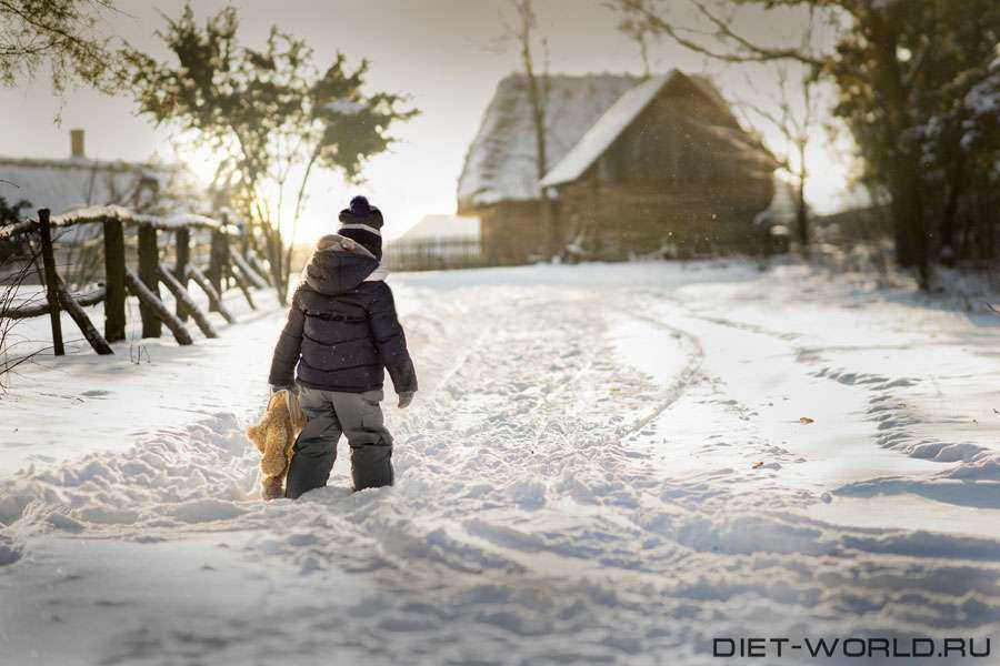 Что бы нос не замерз! Как правильно одевать детей зимой? — статьи на Diet-World.ru